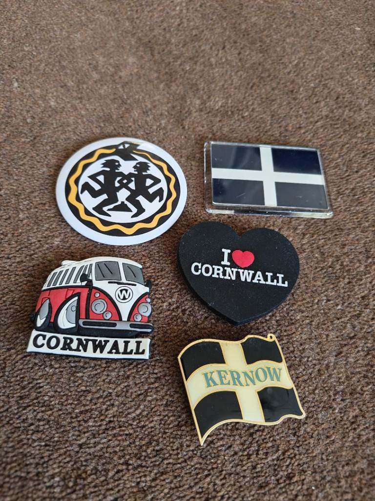 5 x fridge magnets, Cornwall. 