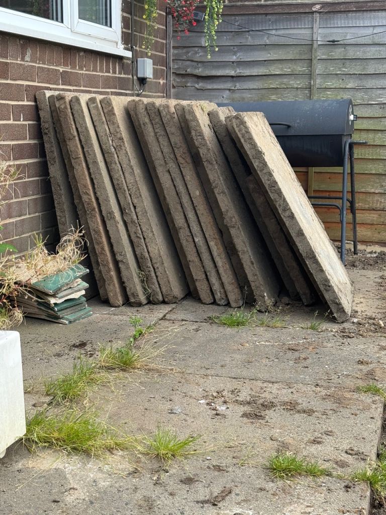 Used Concrete Paving Slabs - Good for Garden Projects