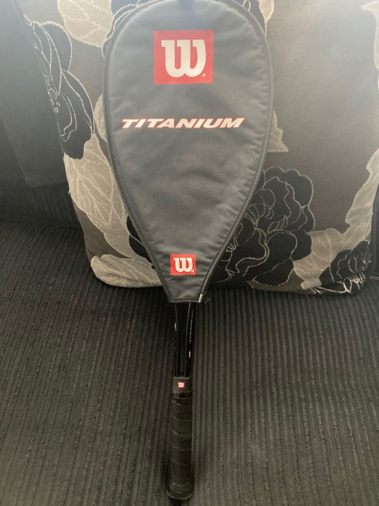 Wilson titanium tennis racket