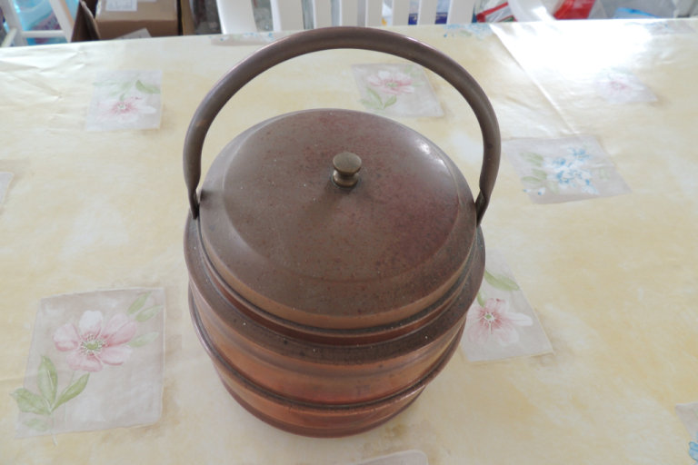 Lovely Old Copper Tea Caddy