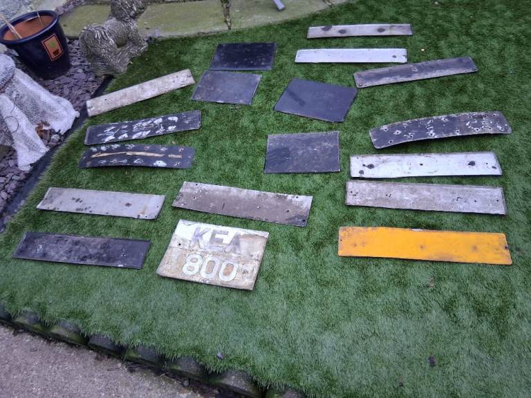 Over 40 Vintage Car Number Plates