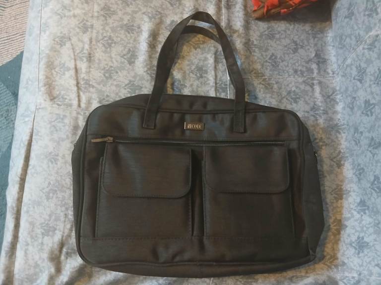 Nicole Black Fabric Laptop Bag