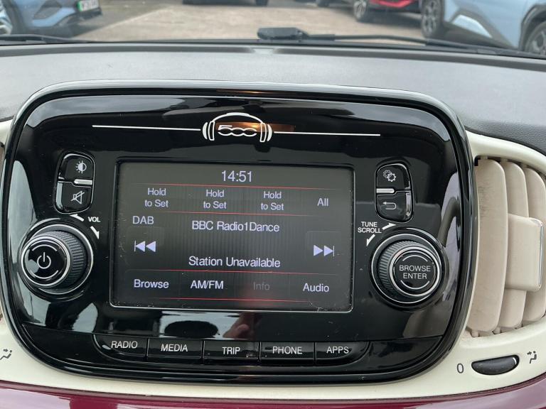 2018 Fiat 500 1.2 Lounge Hatchback 3dr Petrol Manual Euro 6 (s/s) (69 bhp) HATCHBACK Petrol Manual