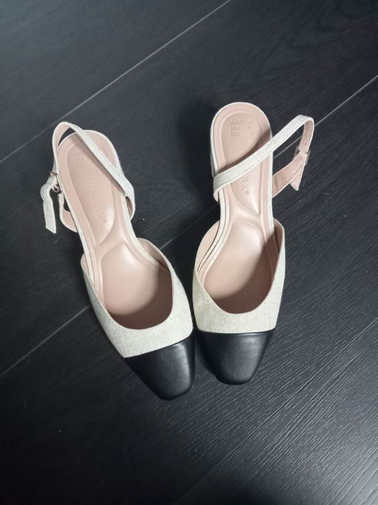 Primark Two-Tone Slingback Heels - UK Size 7, Good Condition