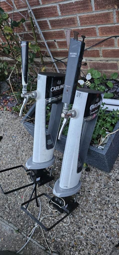 Carlsberg Beer Taps with Stands – Good Condition