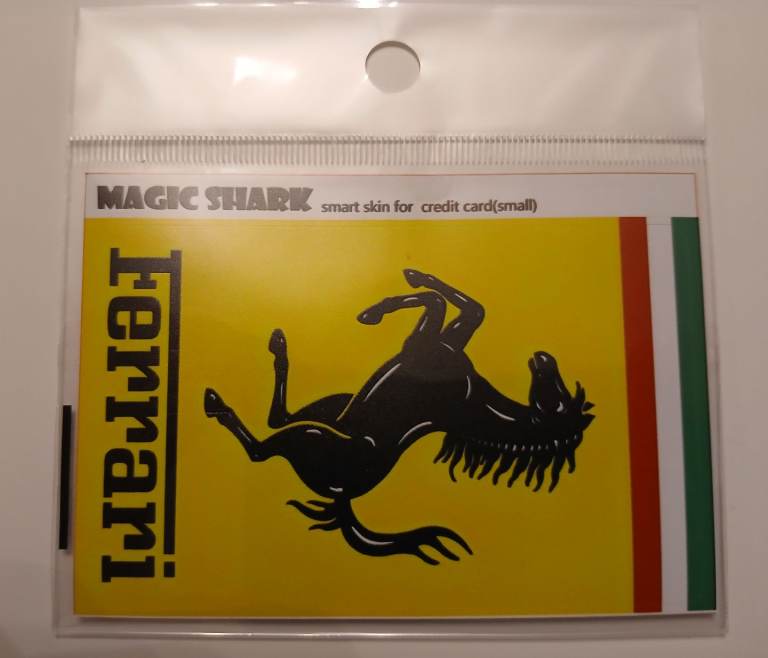 Ferrari f1 debt card decal 