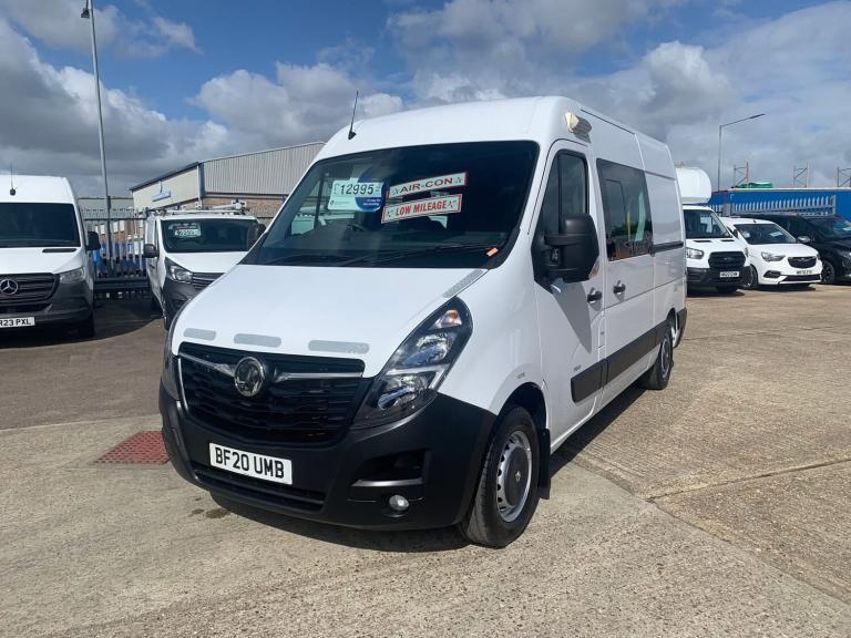 20 VAUXHALL MOVANO 2.3CDTI 135ps 7 SEATER CREW CAB WELFARE DAY VAN MESSING UNIT