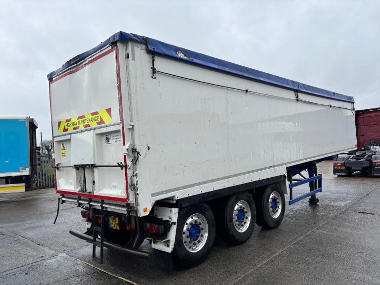 2016 Wilcox bulk tipping trailer lift axle Auto cover tested 