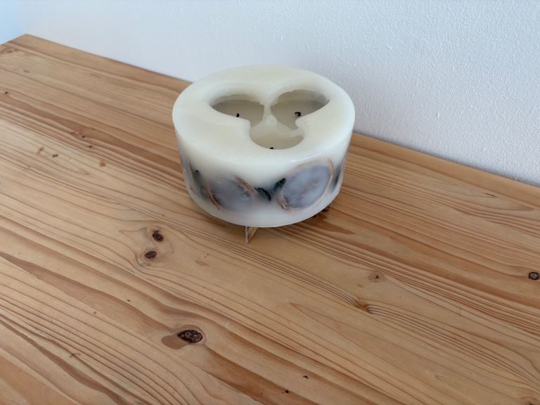 Fruit candle a star stand 