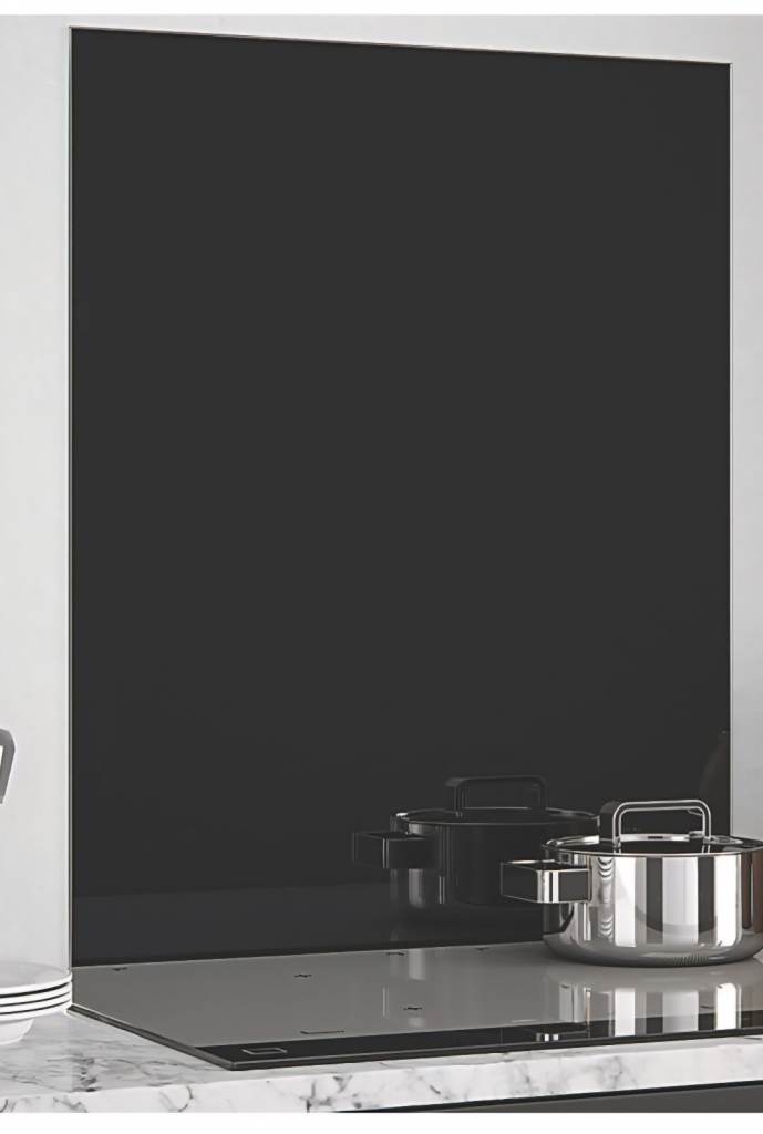 image for Black splashback still in box 