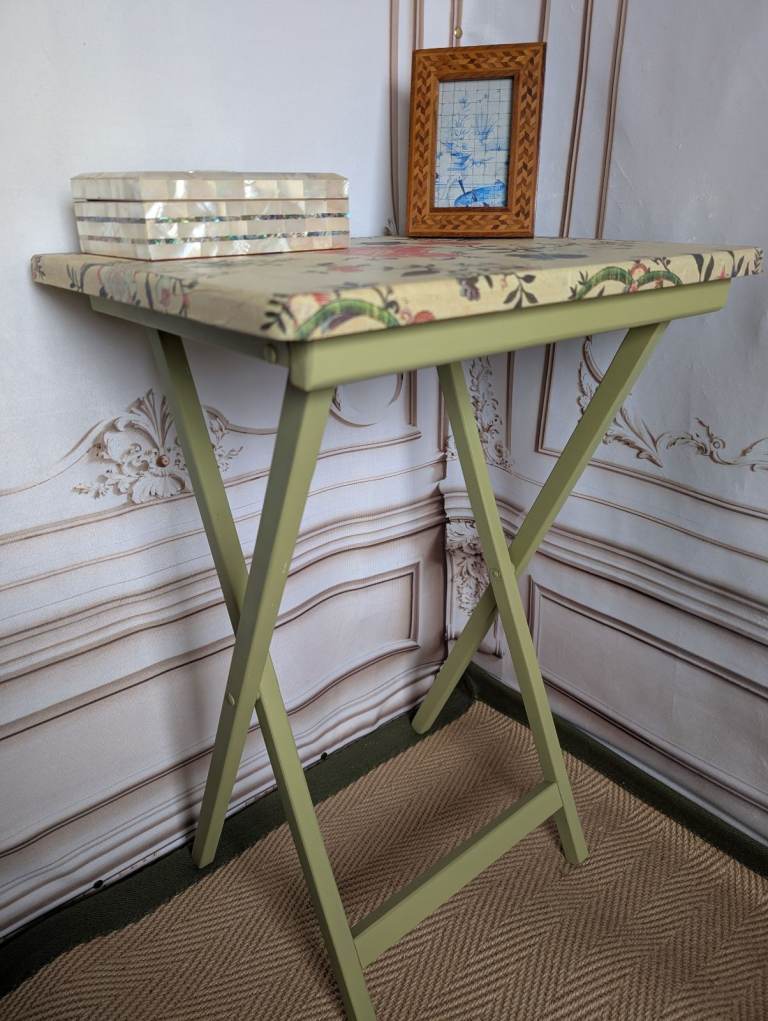 Decoupage side table