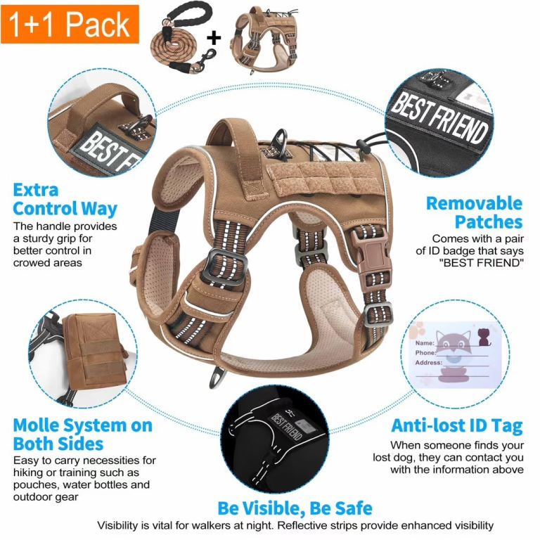 XL antipull tactical harness