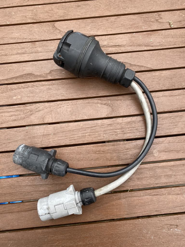 7 pin plgs to 13 for caravan 