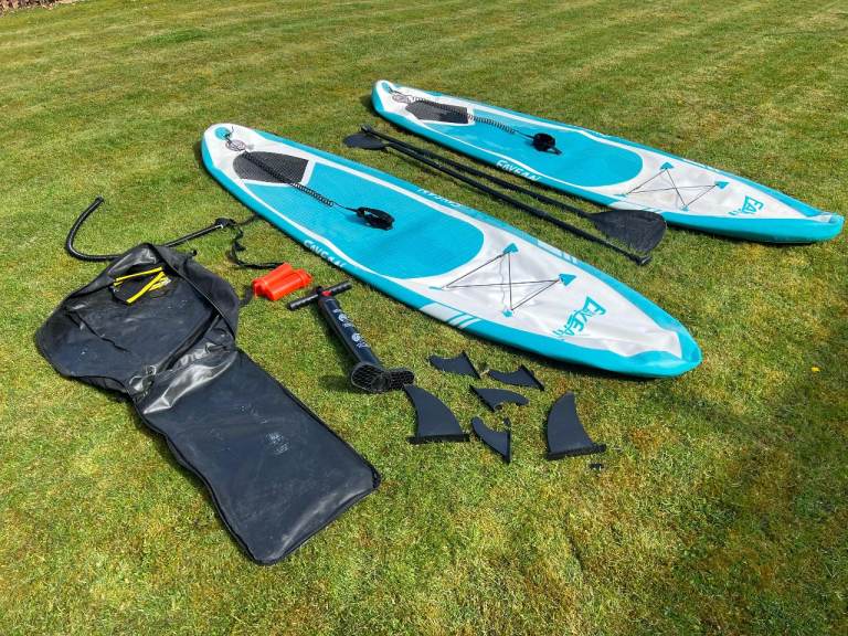 2 x Fayean inflatable paddle boards
