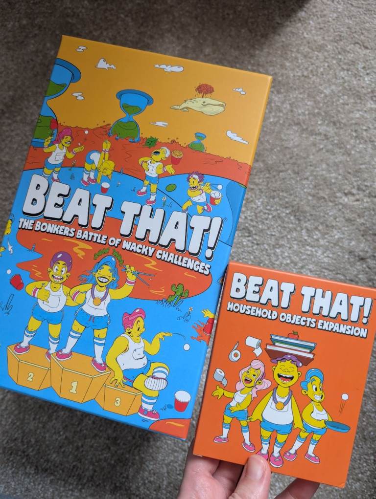 Beat That! Party Card Game + Household Objects Expansion Pack - Boxed with all original contents