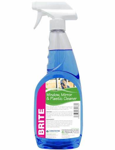 BRITE Window, Mirror & Plastic Cleaner - NEW 750ml