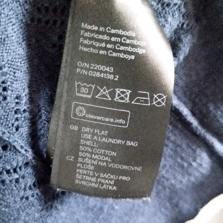 Navy see through Knit Cardigan From Primark, Size S