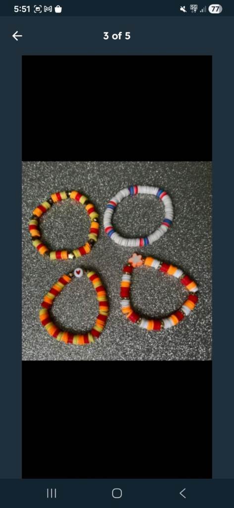 Bracelets 50p each knecklace's £1.00 each 