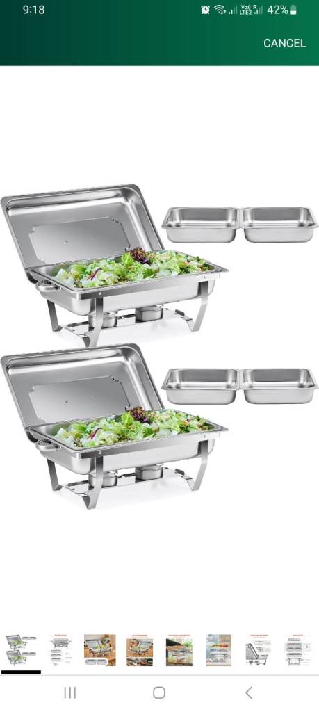 Chafing dish ×2..... for sell £60.....