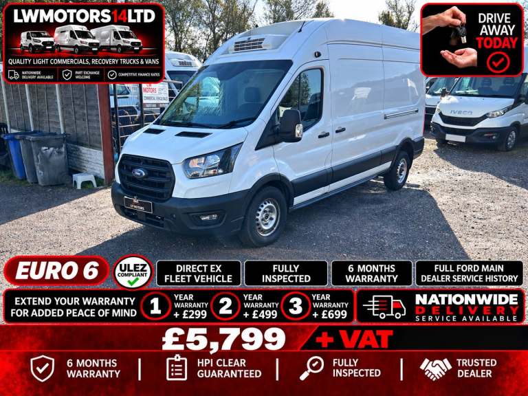 FORD TRANSIT 2.0 ECOBLUE LEADER L3H3 LWB THERMO KING FRIDGE FREEZER 2022 22 REG