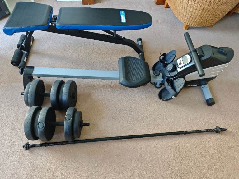 Dumbbells/Barbell & Weights Bench