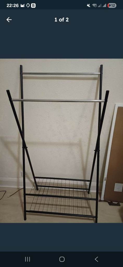 Argos Home X frame clothes rail