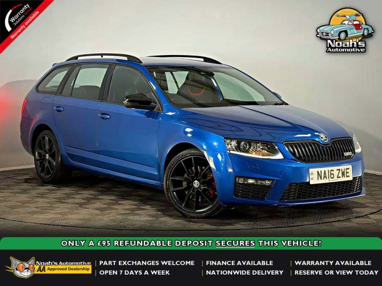 2016 SKODA OCTAVIA VRS 2.0 TDI CR DIESEL MANUAL 5 DOOR ESTATE 180 BHP