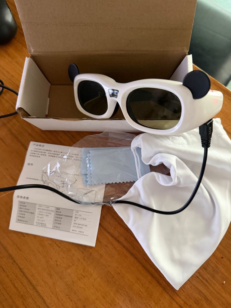 GL600 DLP link Active Shutter 3D glasses