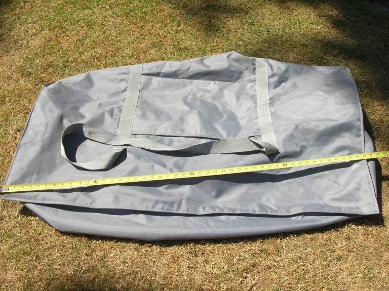 Inflatable Dinghy Bag Large Good Quality  approx. 4ft x 2ft like New. Don't think we used it.