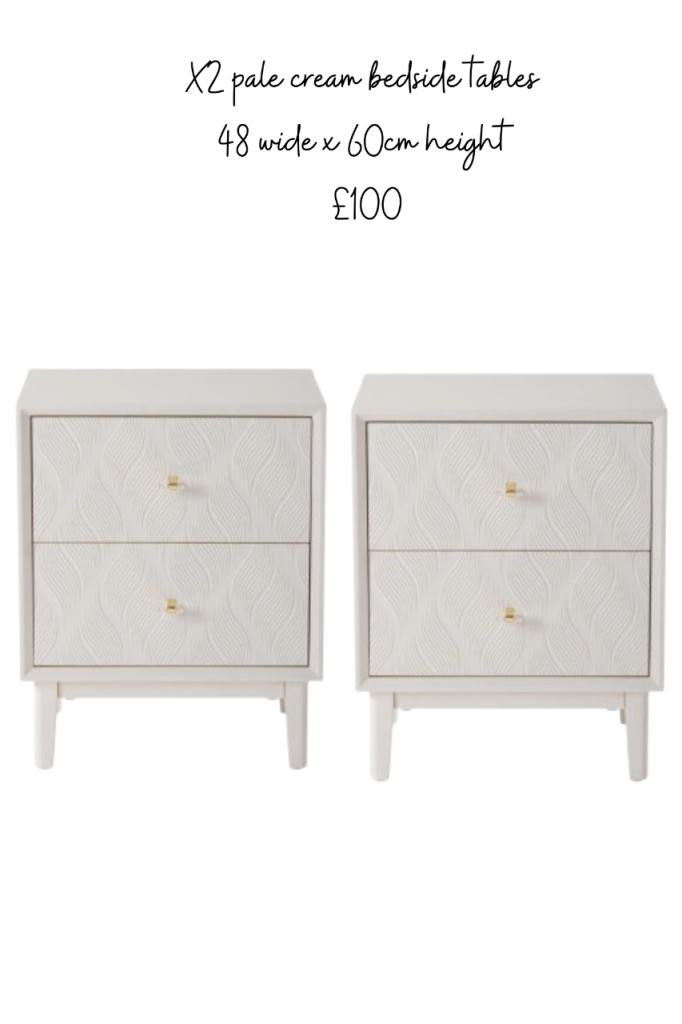 X2 new bedside tables 