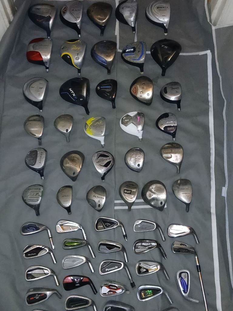 Large Collection of Golf Club Heads – Various Brands
