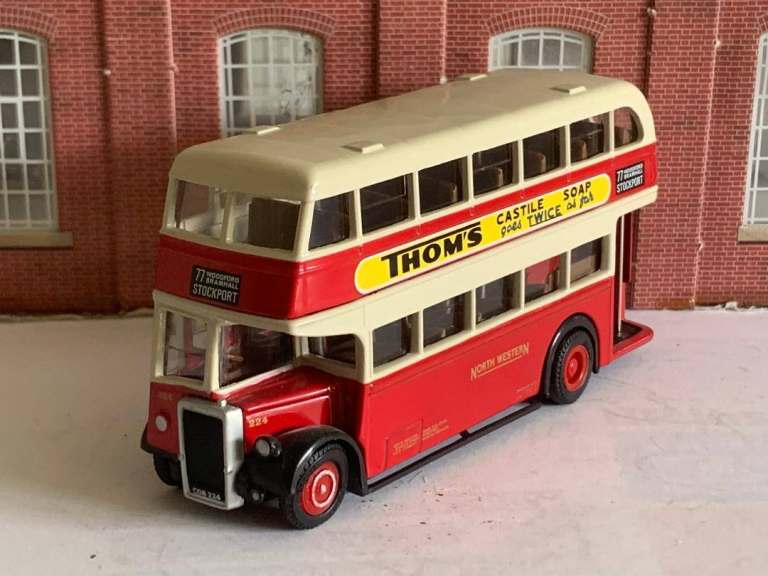 SCALE MODEL BUS North Western 1947 LEYLAND PD2 Route 77
