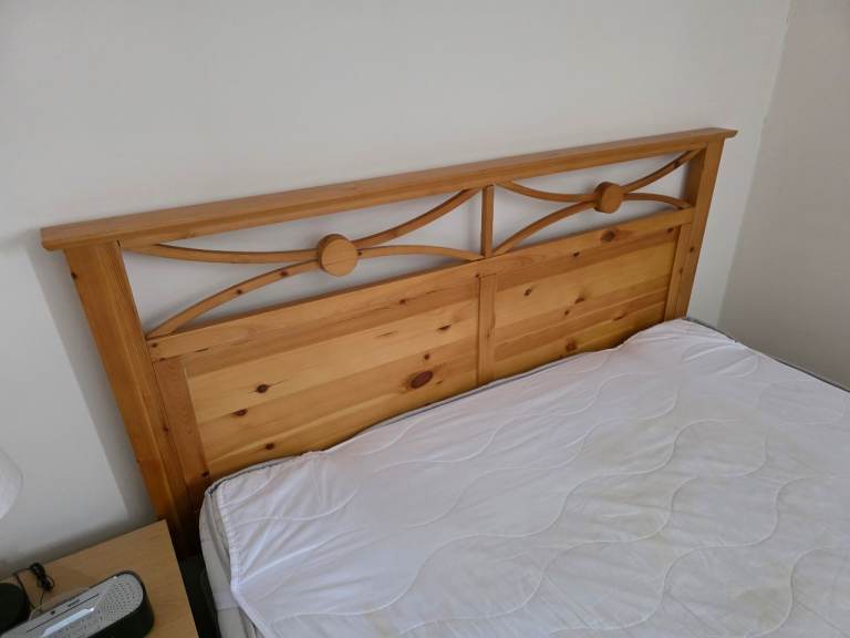 Small double divan bed.