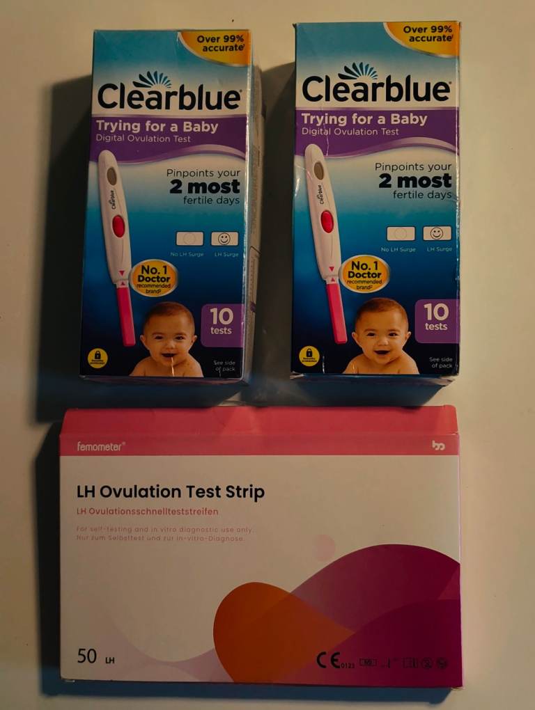 TTC ovulation strips and pregnancy tests