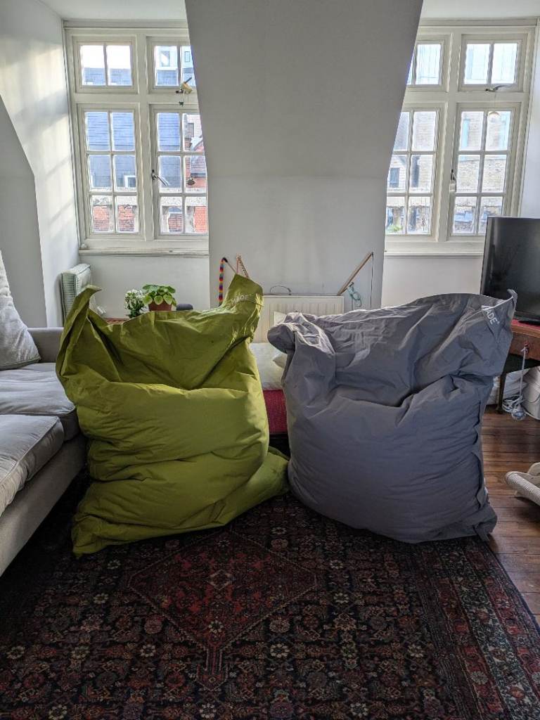 MADE XXL beanbag chair indoor / outdoor 165 x 126  £50 each or both for £90