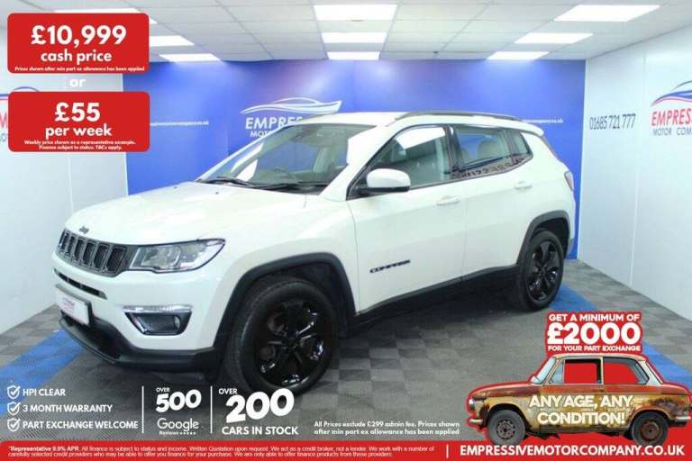 2021 71 JEEP COMPASS 1.4T MULTIAIRII GPF NIGHT EAGLE SUV 5DR PETROL MANUAL EURO