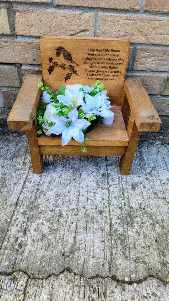 Garden memory bench