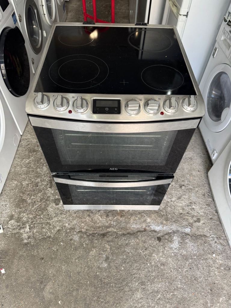 AEG Stainless Steel Silver Freestanding Fully Electric Cooker With Free Delivery 🚚 