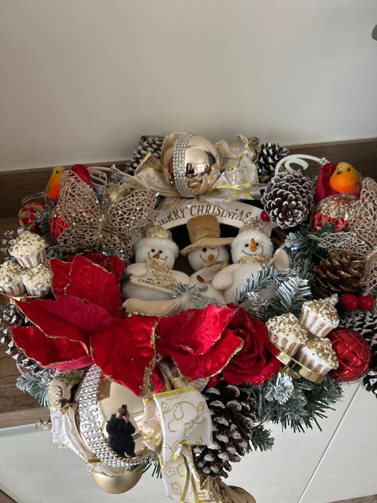 Large handmade Christmas wreath 