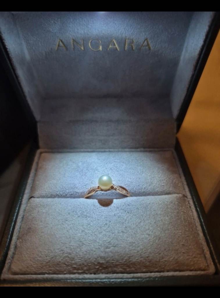 Rose Gold Engagement ring - Size J 1/2