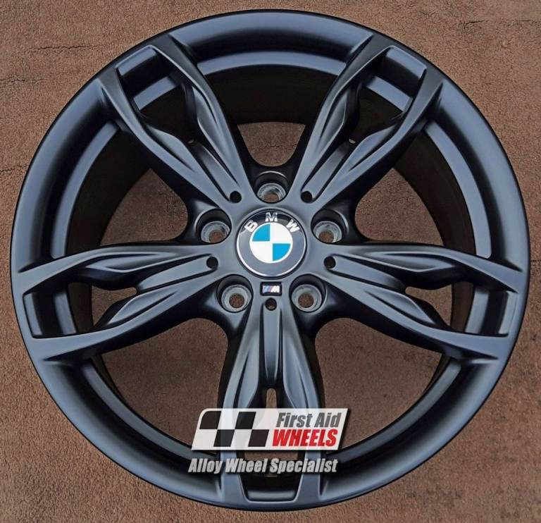 R267BS Swap BMW M135i M140i M235i M240i 4x 18'' GENUINE STYLE 436M SATIN BLACK ALLOY WHEELS