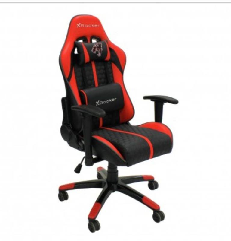  X Rocker Arteon Faux Leather Junior Gaming Chair in red. 