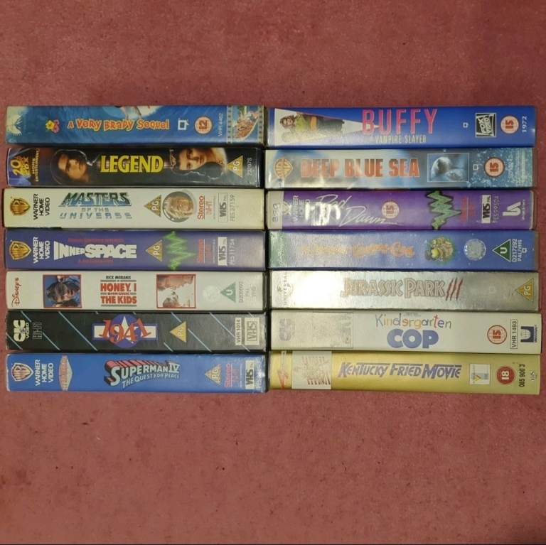 14 VHS Bundle. 80s 90s horror - action - Sci-fi 