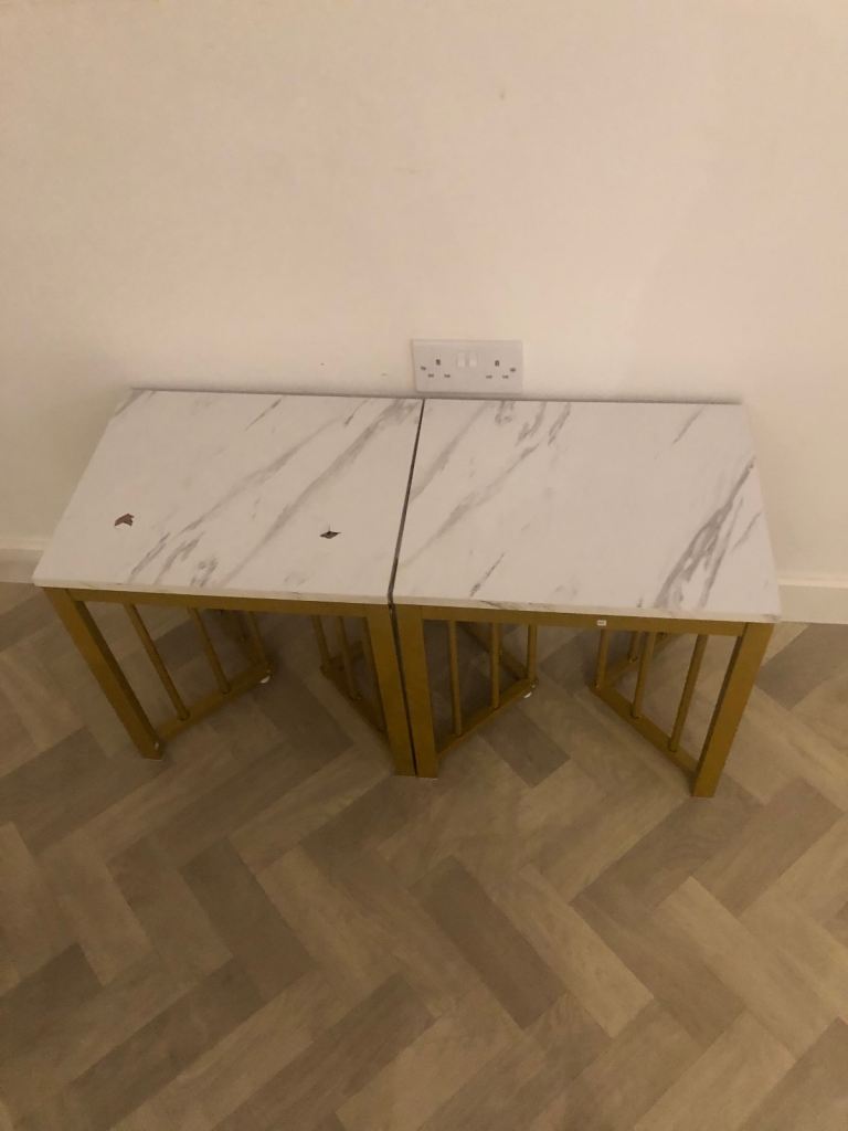 dinning table it’s brand new just small for us little mark on 1 stole can see in picture 