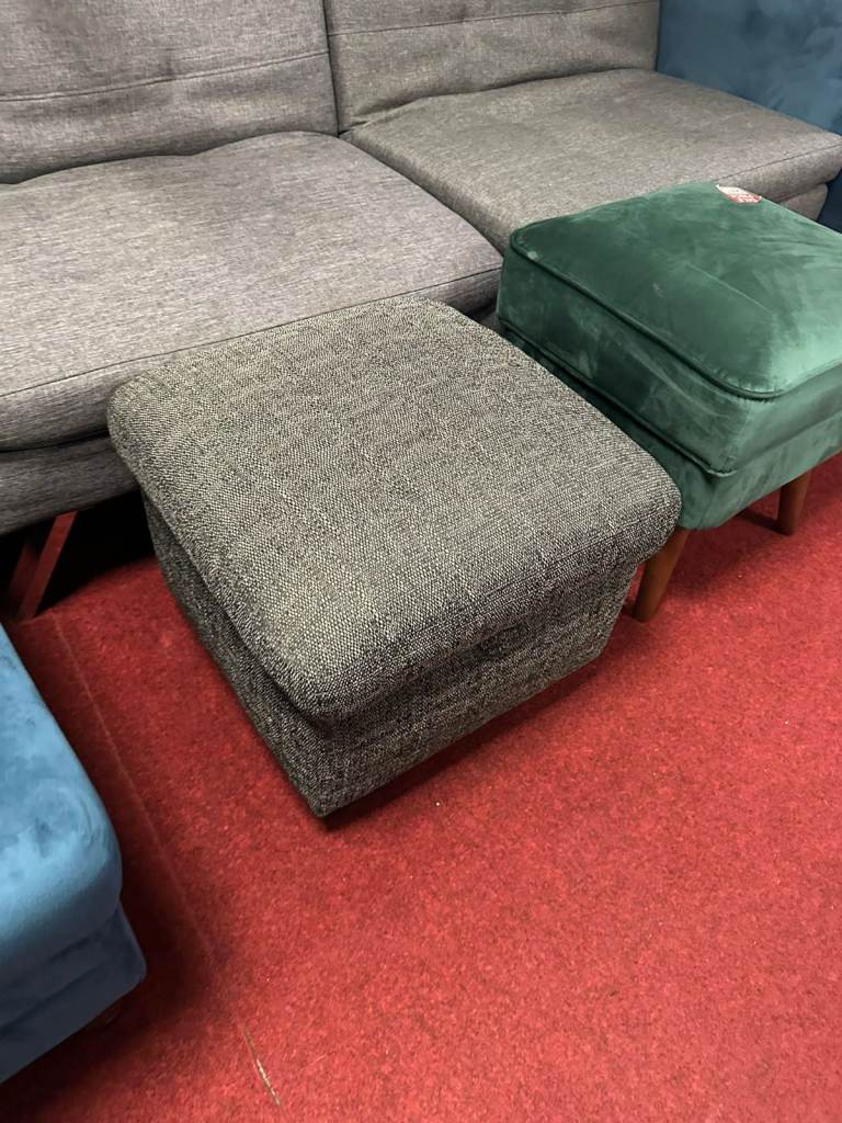 Taylor Storage Footstool - Grey