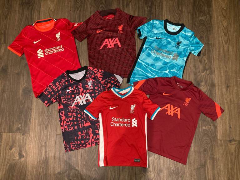 Liverpool FC Football Shirts - Various Designs, Good Condition, Kids 8-11 sizes