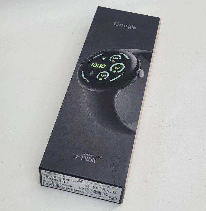 Brand New Sealed Google Pixel Watch 3 45mm LTE Matte Black Obsidian Active Band
