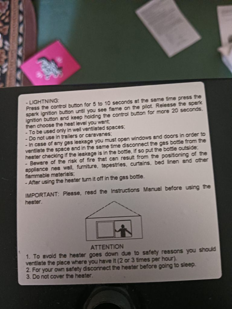 Lifestyle Live Flame Home portable Calor Gas 