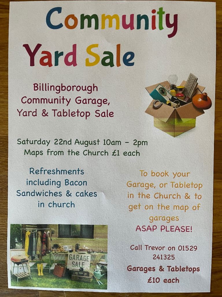 Billingborough Village Garage Sale