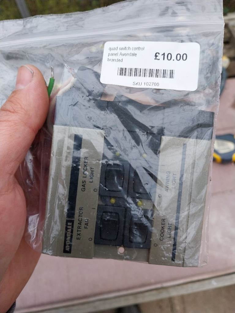 Avondale caravan switch panel 